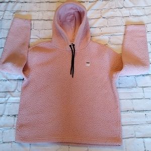 🥂 Fila Sherpa pullover activewear hoodie in good condition, size large.